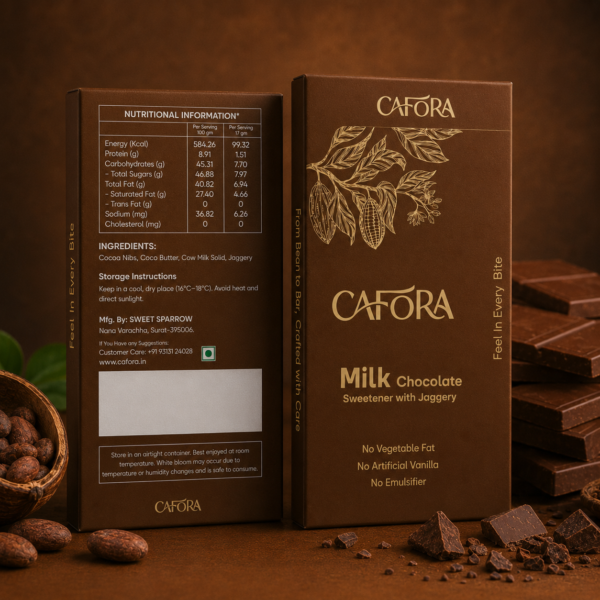 CAFORA Milk Chocolate with Jaggery – 17g