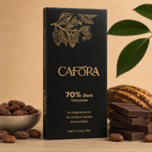 CAFORA 70% Dark Chocolate | Bean to Bar Chocolate | 17g