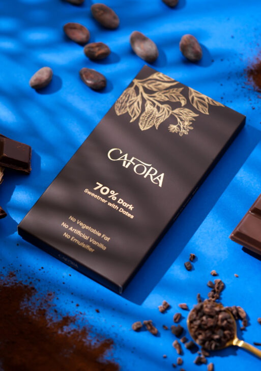 CAFORA Dark Chocolate | Sweetened with Dates | Bean to Bar | 17g