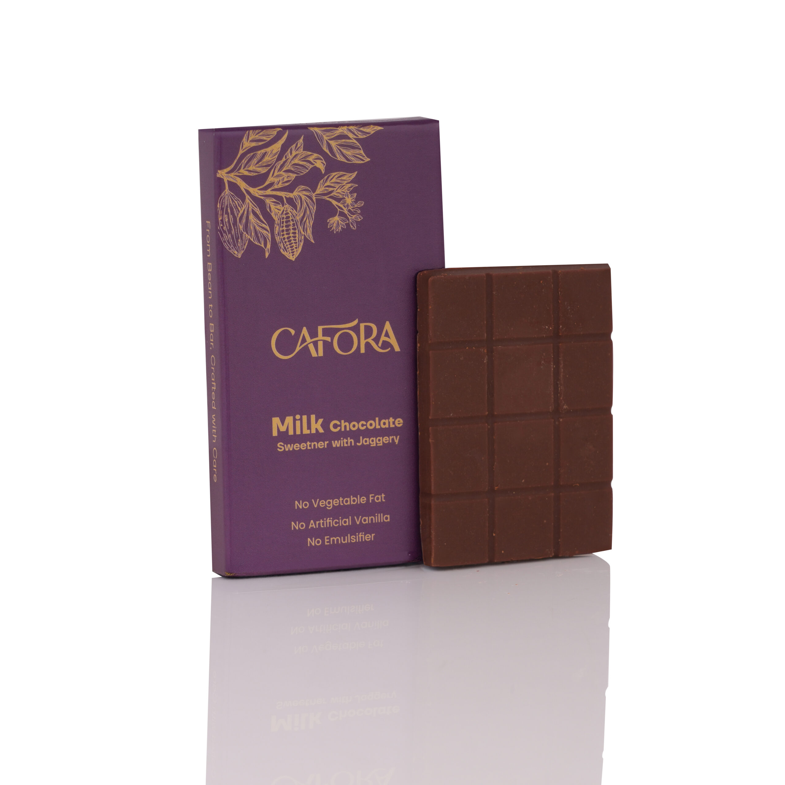 CAFORA Milk Chocolate with Jaggery – 48g - Image 3