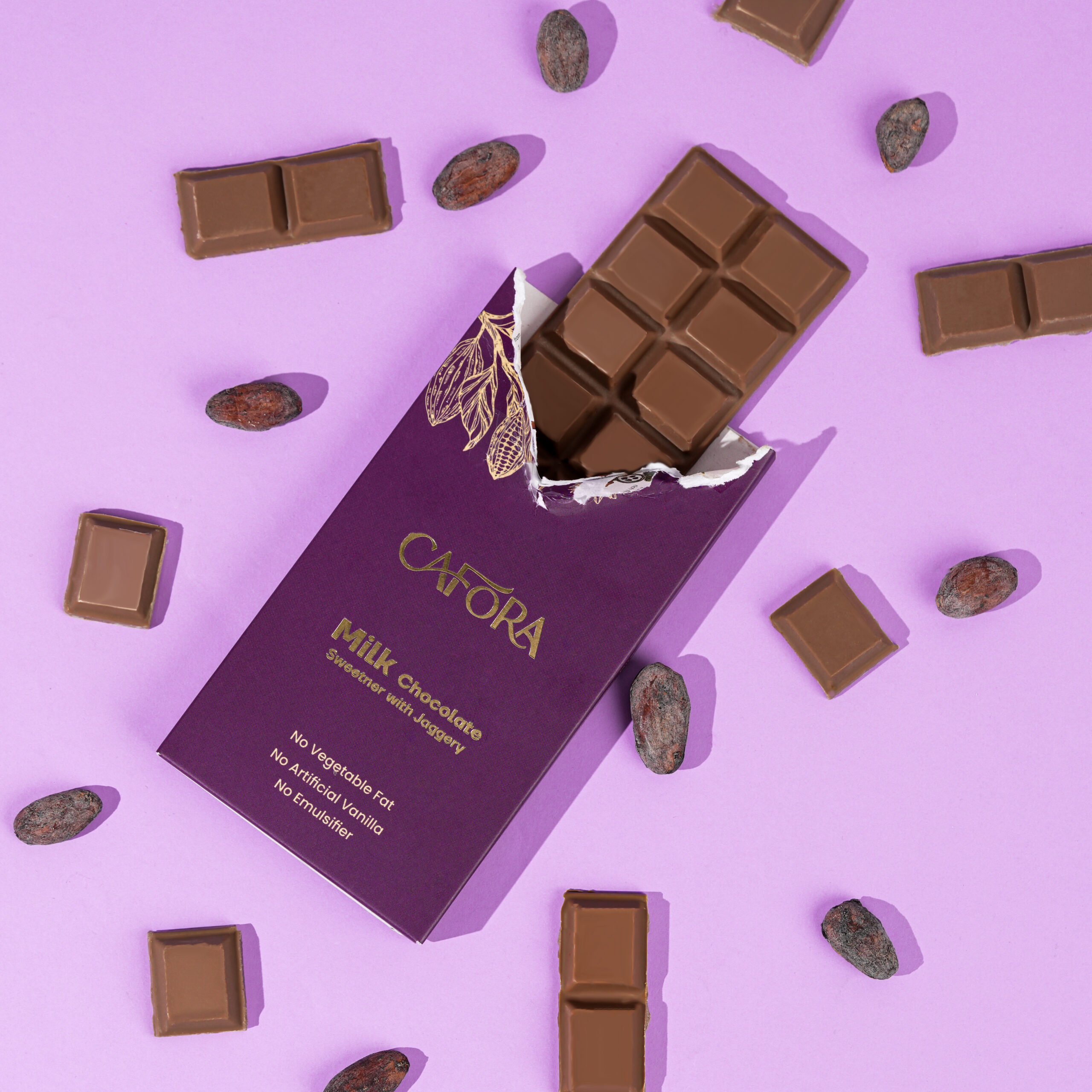 CAFORA Milk Chocolate with Jaggery – 48g