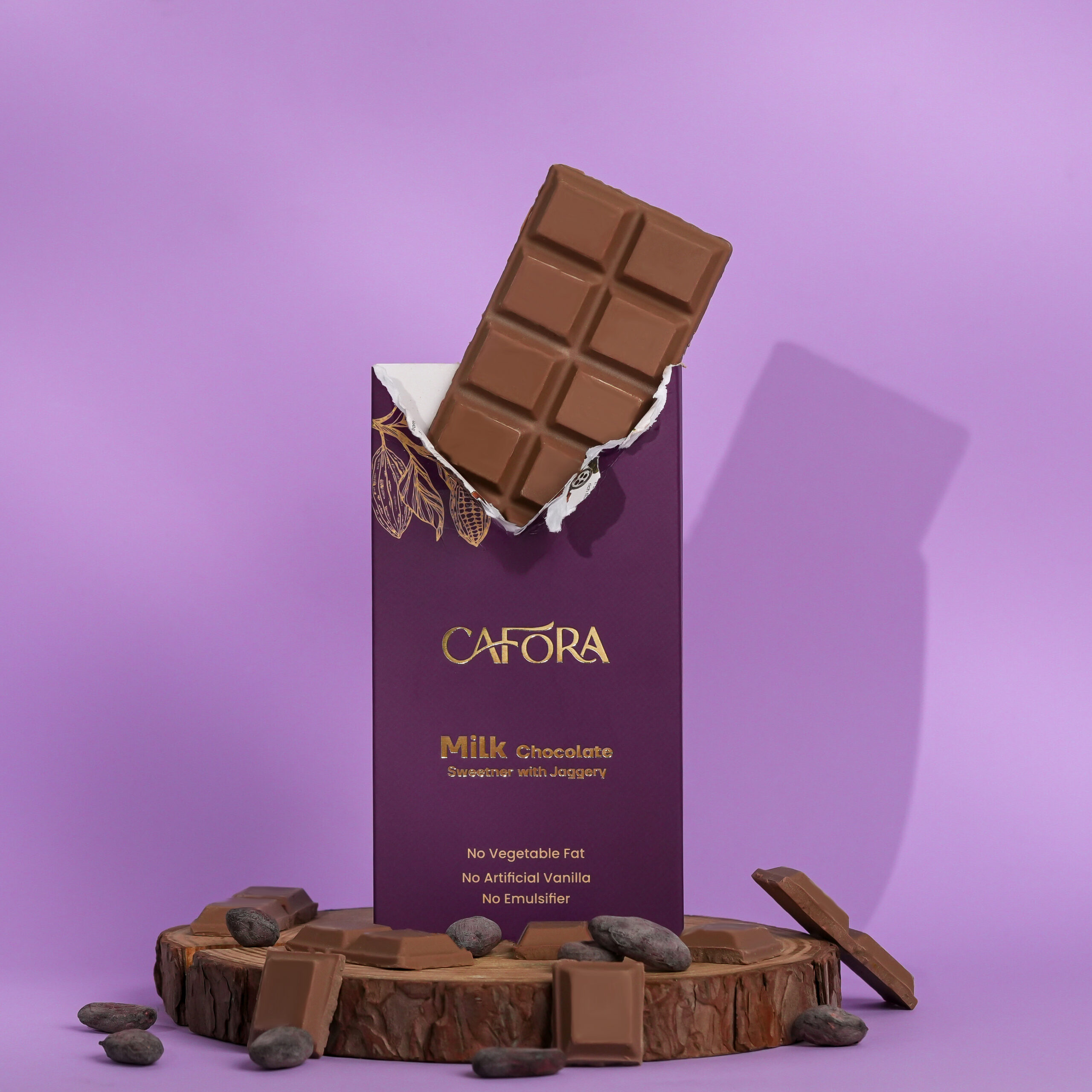 CAFORA Milk Chocolate with Jaggery – 48g