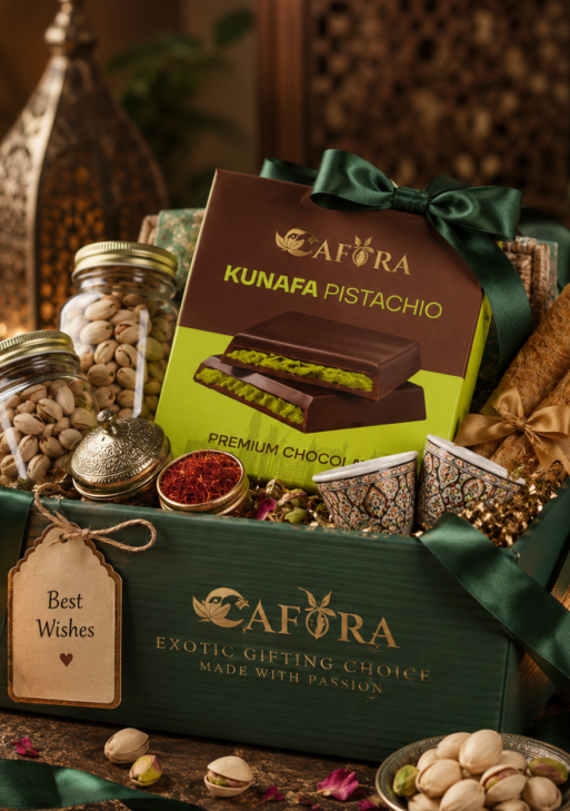 CAFÓRA Kunafa Pistachio Premium Chocolate