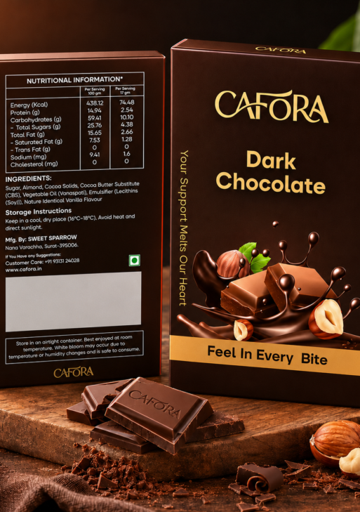 CAFORA Premium Dark Chocolate - 17g
