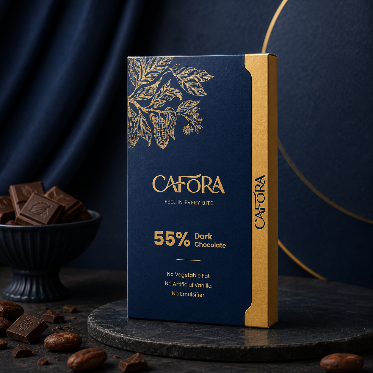 CAFORA 55% Dark Chocolate | Bean to Bar | 17g