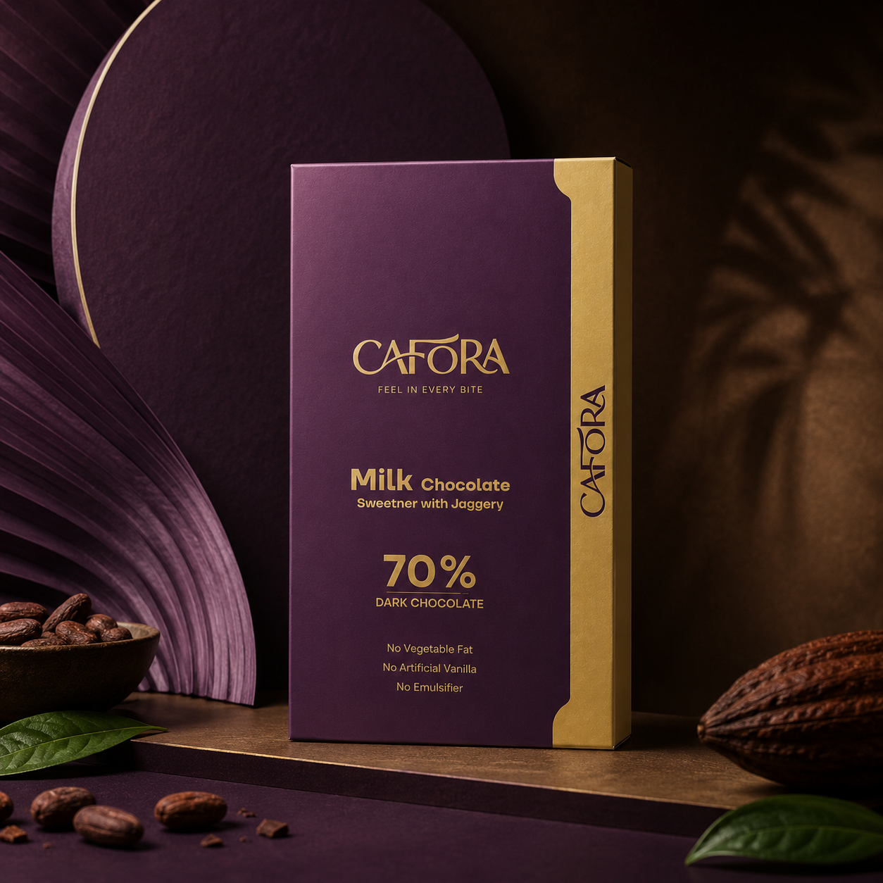 CAFORA Milk Chocolate with Jaggery – 48g