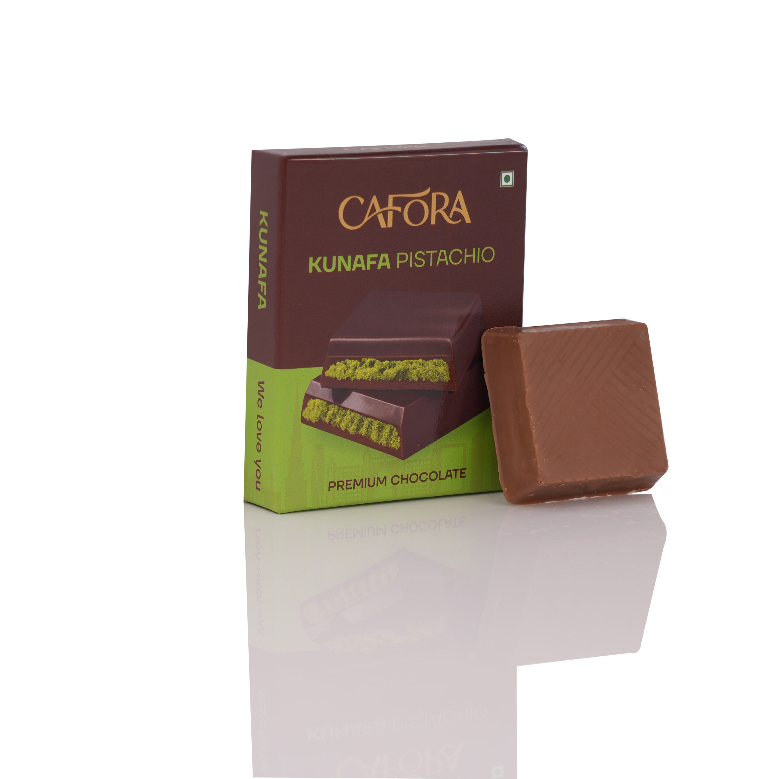 CAFÓRA Kunafa Pistachio Premium Chocolate - Image 4