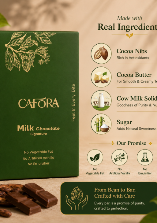 CAFORA Signature Milk Chocolate Bar – 17g