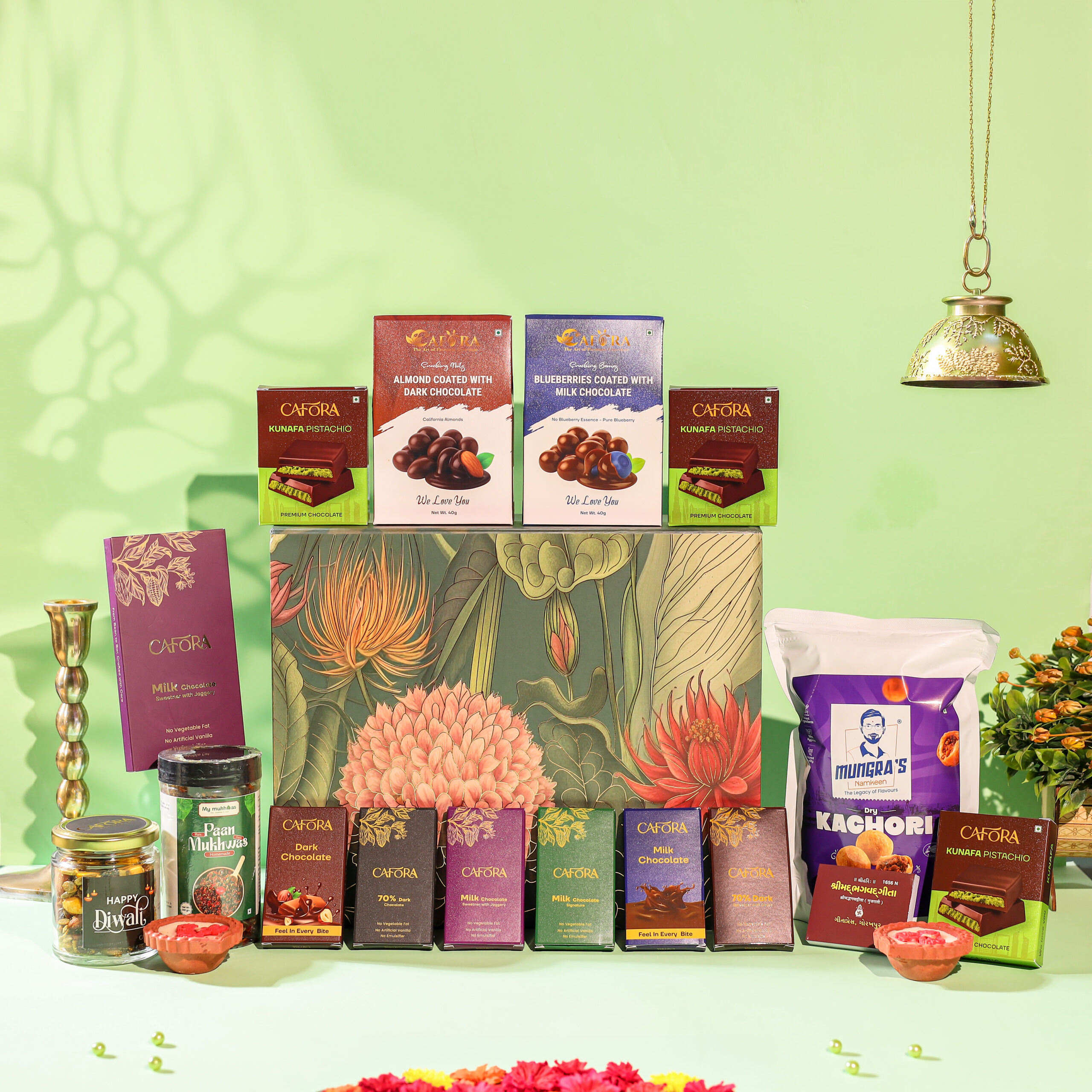 CAFORA Premium Diwali Gift Box – Exclusive Chocolate & Festive Hamper